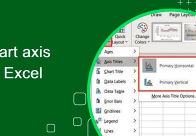 محورهای نمودار در اکسل