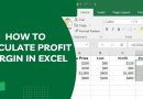 نحوه محاسبه حاشیه سود(Profit Margin) در اکسل
