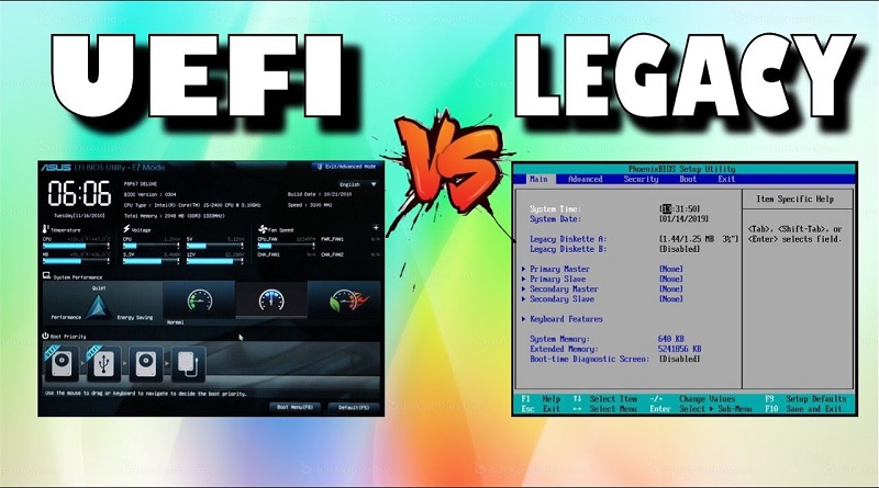 UEFI در مقابل Legacy