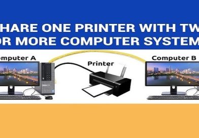 How to connect two computers to a printer with a USB cable