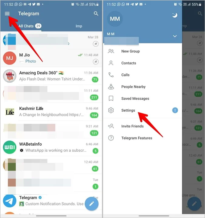مراحل افزودن و تنظیم صدای پیام اختصاصی یک شخص یا گروه در تلگرام(Telegram)