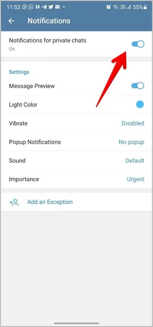 مراحل افزودن و تنظیم صدای پیام اختصاصی یک شخص یا گروه در تلگرام(Telegram)