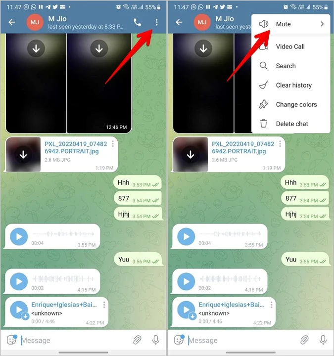 مراحل افزودن و تنظیم صدای پیام اختصاصی یک شخص یا گروه در تلگرام(Telegram)
