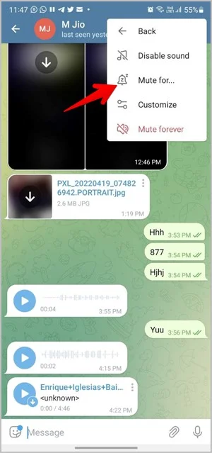 مراحل افزودن و تنظیم صدای پیام اختصاصی یک شخص یا گروه در تلگرام(Telegram)