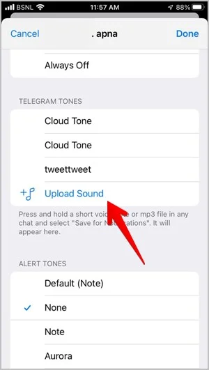 مراحل افزودن و تنظیم صدای پیام اختصاصی یک شخص یا گروه در تلگرام(Telegram)