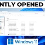 نحوه یافتن پوشه های اخیرا باز شده در ویندوز 11و10
