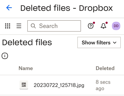 پوشه زباله در File Explorer