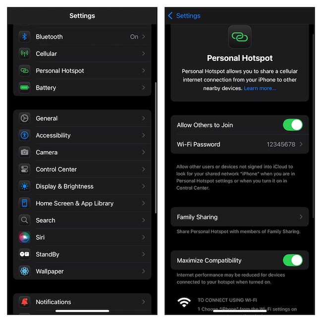 ۱۴ روش برای رفع مشکل کار نکردن هات‌اسپات iOS 18 در آیفون