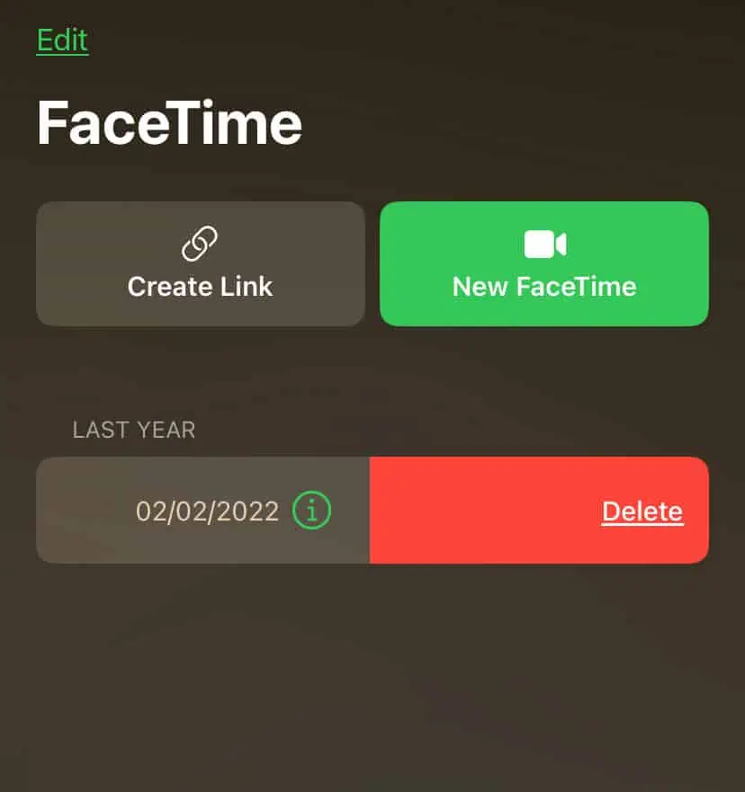 نحوه بررسی سابقه تماس FaceTime