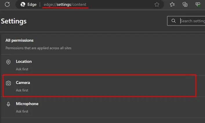 نحوه محدود کردن دسترسی وب‌سایت‌ها به وب‌کم(webcam) و میکروفون(microphone) در Edge