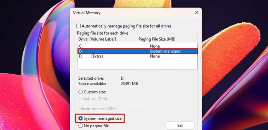 چقدر باید حافظه مجازی(Virtual memory) تنظیم کنم؟