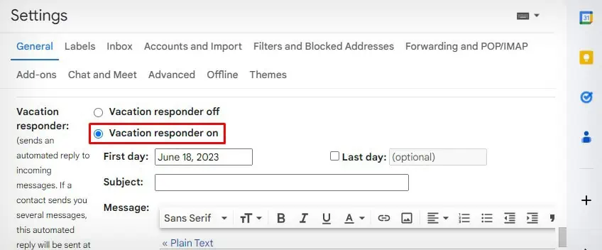 نحوه خودکارسازی پاسخ‌های ایمیل در جیمیل(Gmail) با استفاده از پاسخگوی تعطیلات(Vacation Responder)