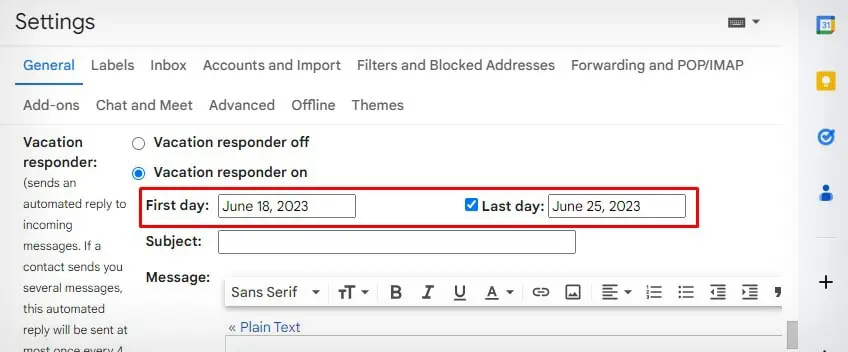 نحوه خودکارسازی پاسخ‌های ایمیل در جیمیل(Gmail) با استفاده از پاسخگوی تعطیلات(Vacation Responder)