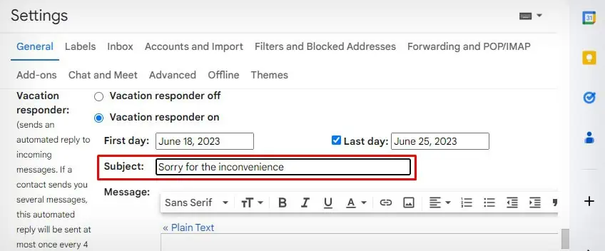 نحوه خودکارسازی پاسخ‌های ایمیل در جیمیل(Gmail) با استفاده از پاسخگوی تعطیلات(Vacation Responder)