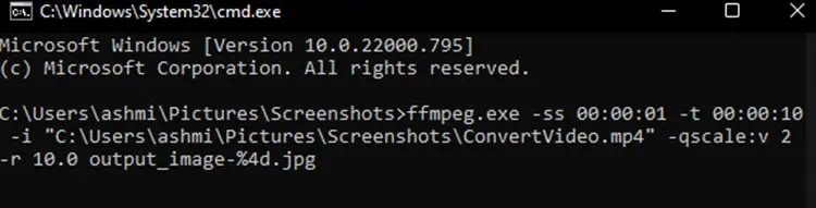 نحوه استخراج فریم‌ها(Frames) از ویدیو با FFmpeg