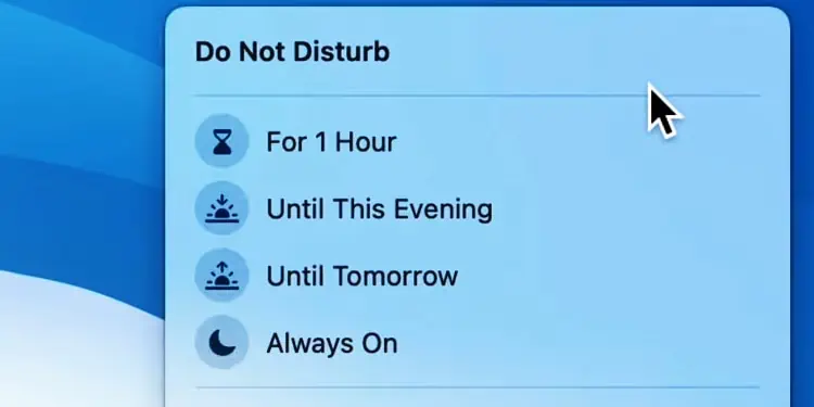 فعال کردن حالت مزاحم نشوید(Do Not Disturb) روی مک
