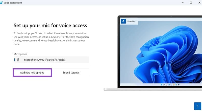 نحوه استفاده از دسترسی صوتی(voice access) در ویندوز 11