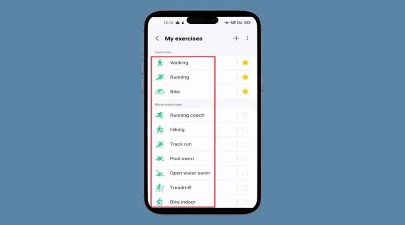 نحوه استفاده از برنامه Samsung Health