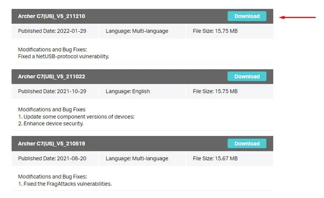 به‌روزرسانی میان‌افزار(Firmware) روی روتر