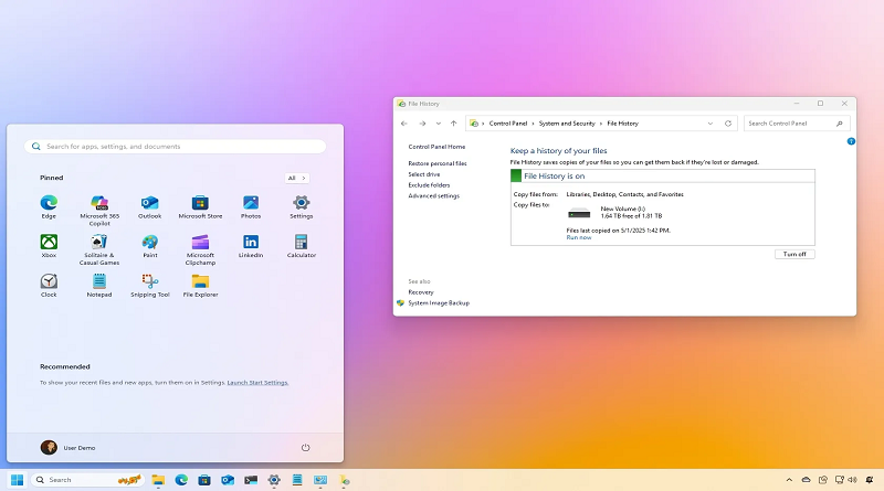 نحوه استفاده از File History در ویندوز ۱۱ برای محافظت از اسناد با پشتیبان‌گیری