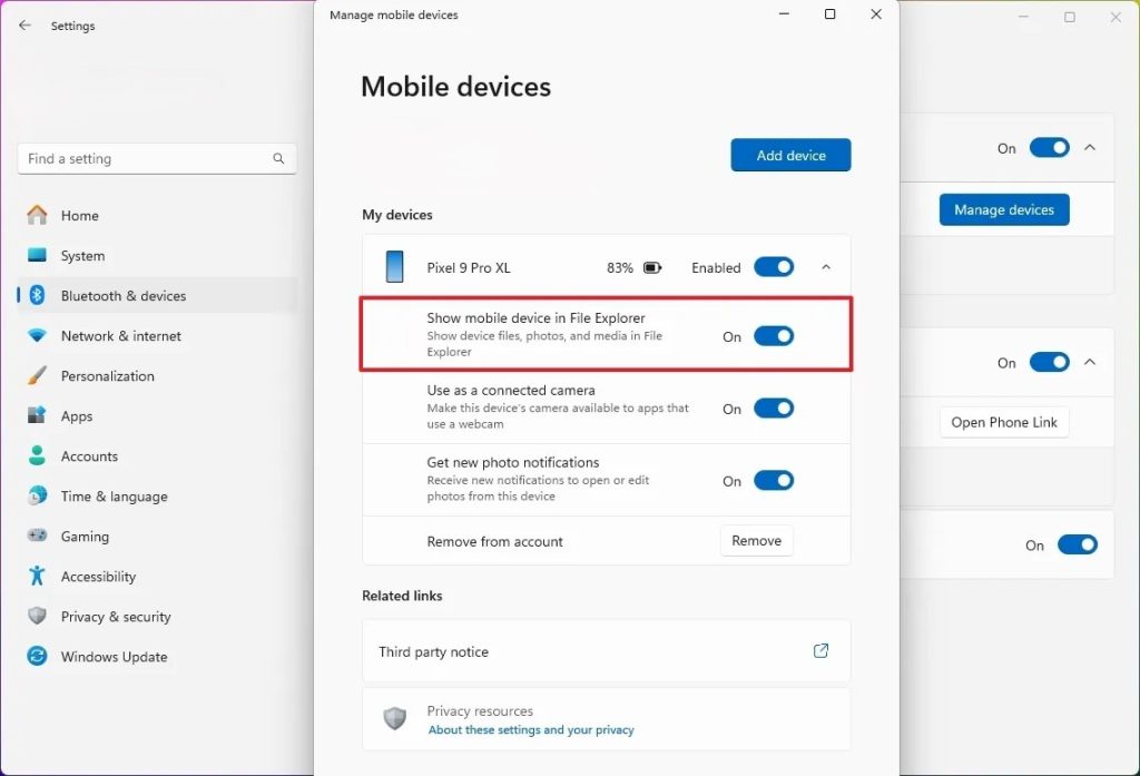 چگونه بدون کابل USB، حافظه اندروید خود را در windows 11 مرور کنیم؟