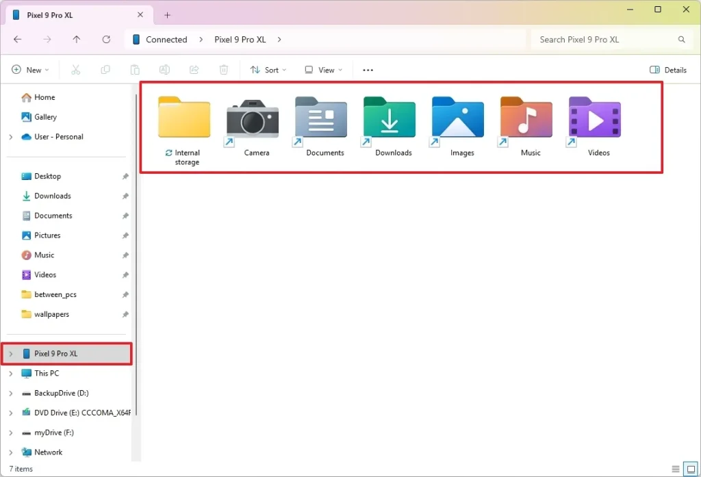 چگونه بدون کابل USB، حافظه اندروید خود را در windows 11 مرور کنیم؟
