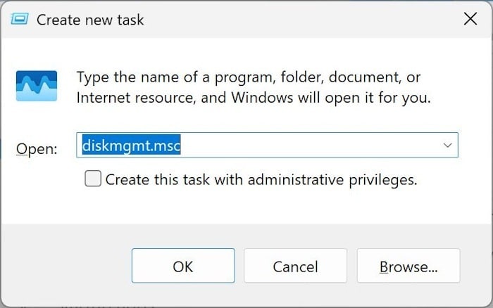 باز کردن مدیریت دیسک (Disk Management) در ویندوز ۱۱