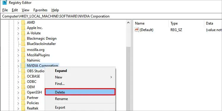 نحوه حذف درایورهای NVIDIA در ویندوز
