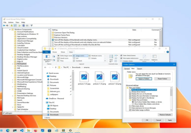 نحوه غیرفعال کردن تصاویر بندانگشتی (thumbnails) در ویندوز 10