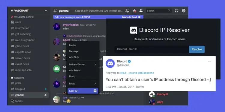 آیا می‌توانم IP ها را در Discord پیدا کنم؟