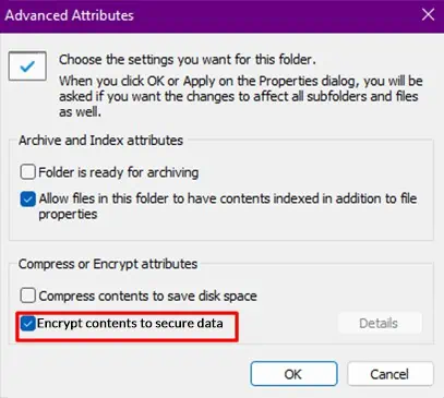 آپلود پوشه رمزگذاری شده