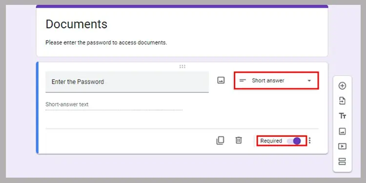 محافظت با رمز عبور در فرمهای گوگل