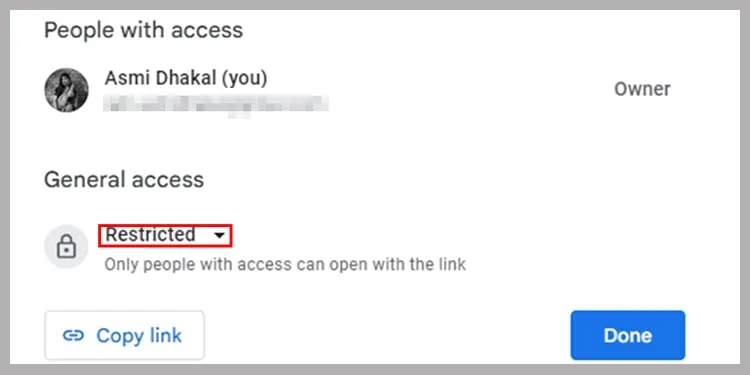 مدیریت دسترسی در گوگل درایو (Google Drive)