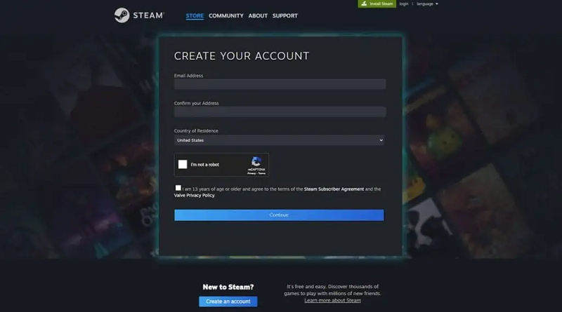 چگونه یک حساب کاربری Steam بسازیم؟