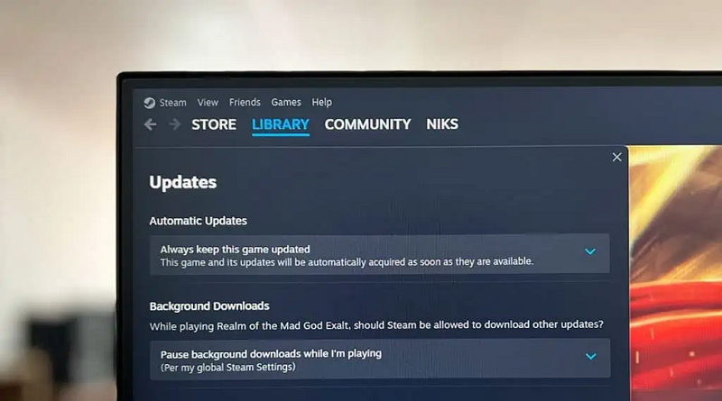 چگونه بازی‌ها را در استیم (steam) به‌روزرسانی کنیم؟