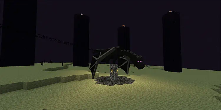 کشتن Ender Dragon و تمام کردن داستان اصلی Minecraft