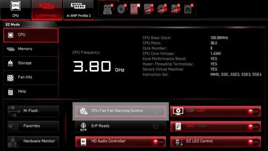 کنترل سرعت فن CPU