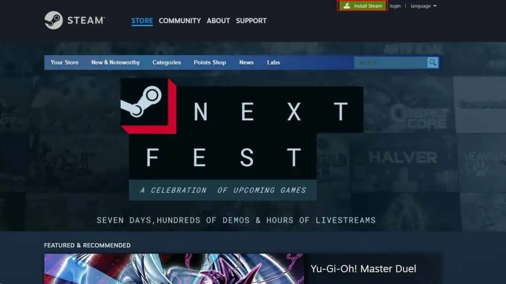 نصب مجدد Steam Client