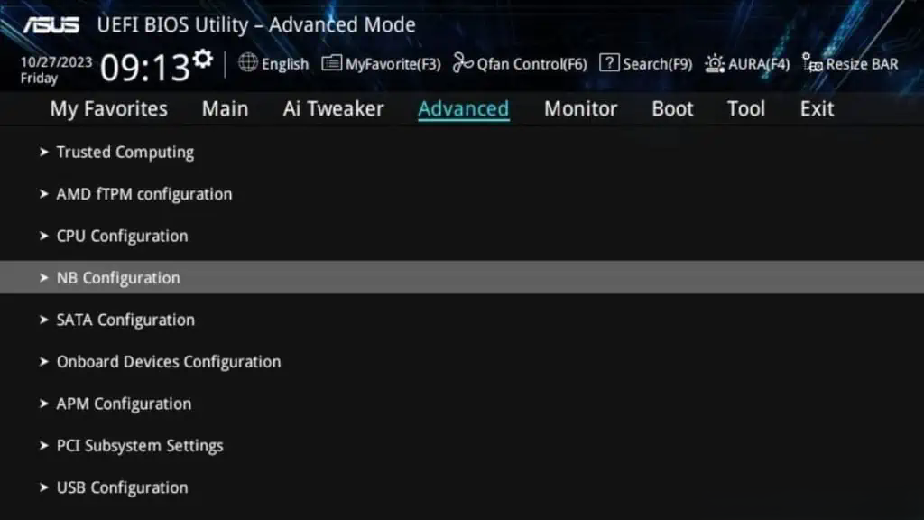 تنظیمات iGPU را در BIOS پیکربندی کنید