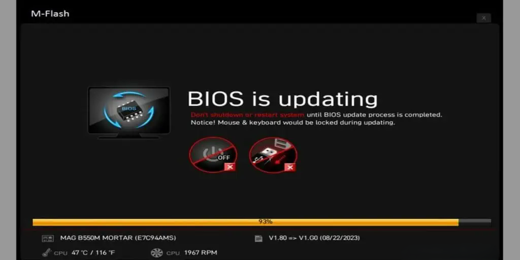 بهروزرسانی BIOS با M-Flash