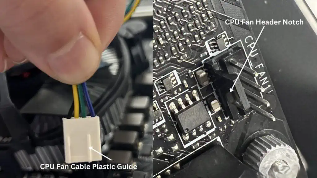 اتصال فن CPU به هدر مادربرد