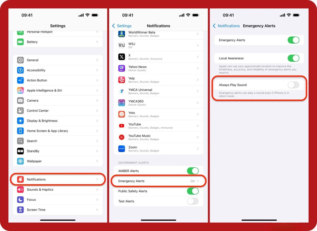 چگونه صدای هشدارهای اضطراری را در iPhone بیصدا کنیم؟