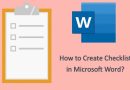 تهیه چک لیست در ورد
