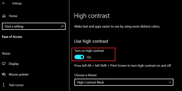 استفاده از تنظیمات حالت تاریک (Dark Mode)