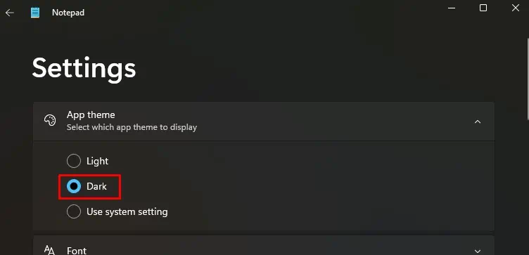 استفاده از تنظیمات حالت تاریک (Dark Mode)