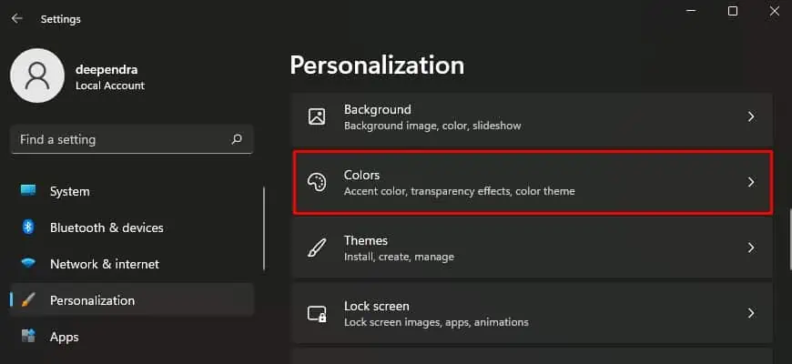 استفاده از تنظیمات حالت تاریک (Dark Mode)